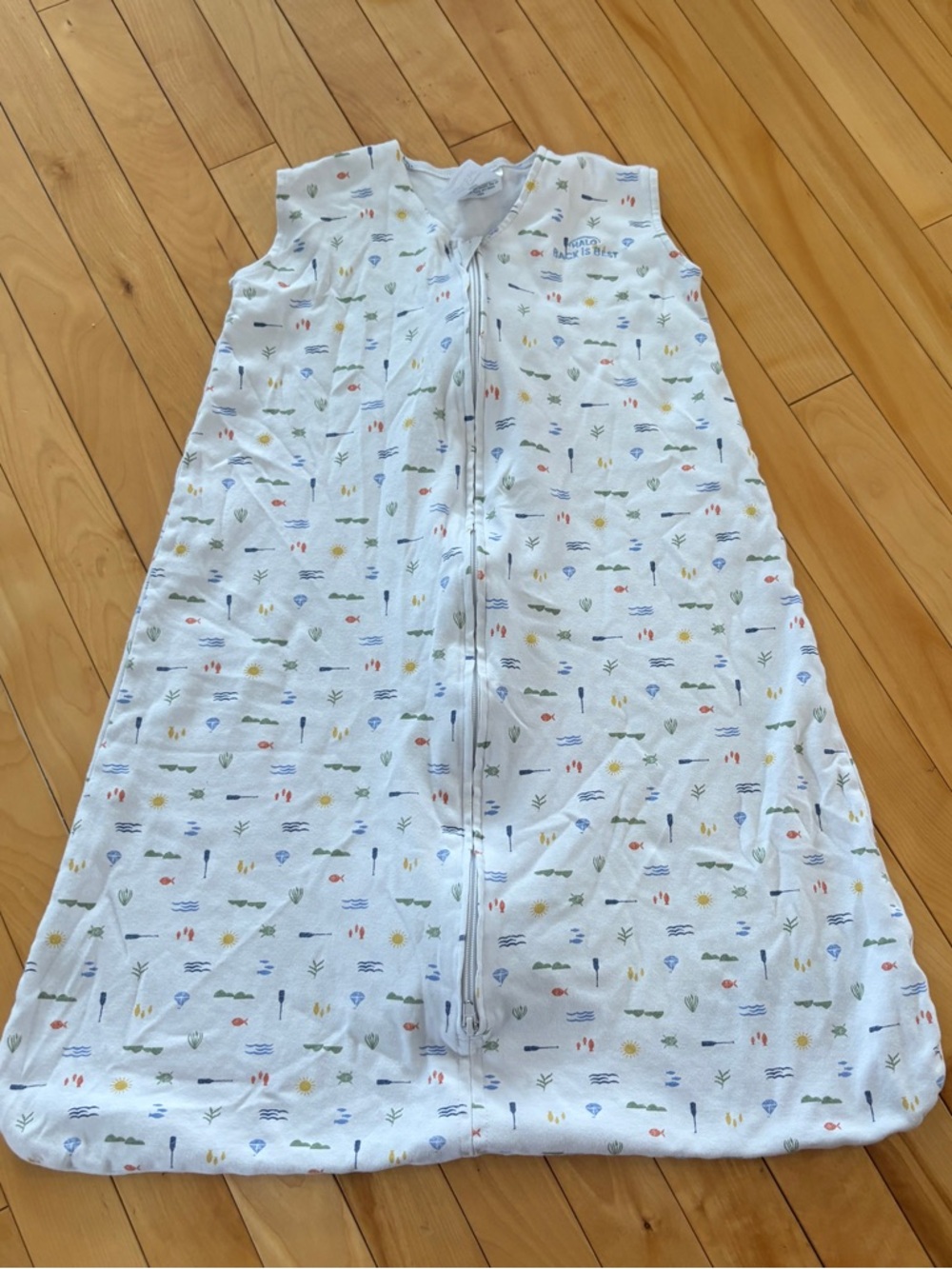 Halo SleepSack White Lightweight Camping Outdoor - Size Large (12-18 Months)